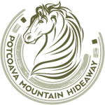 logo patrat Potcoava, imagine cal in potcoava